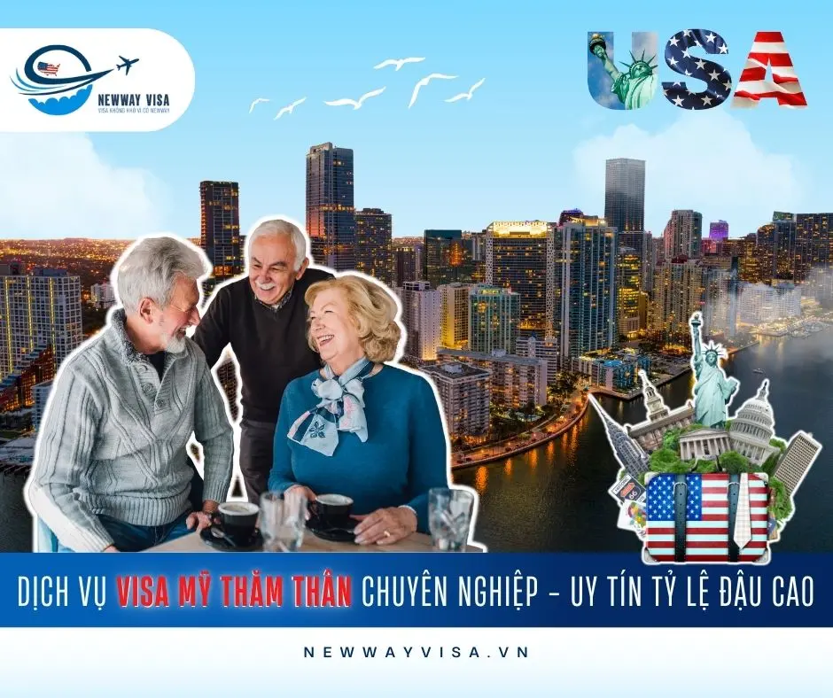 Dịch vụ Visa Mỹ Thăm Thân chuyên nghiệp - uy tín tỷ lệ đậu cao