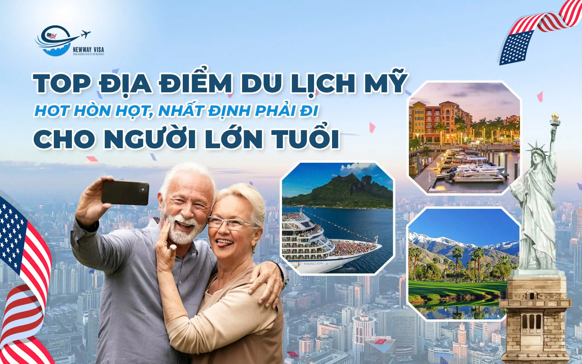 Các địa điểm du lịch Mỹ hấp dẫn, không thể bỏ qua cho người lớn tuổi