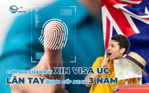 Địa chấn xin visa Úc - Lăn tay xong được cấp ngay 3 năm