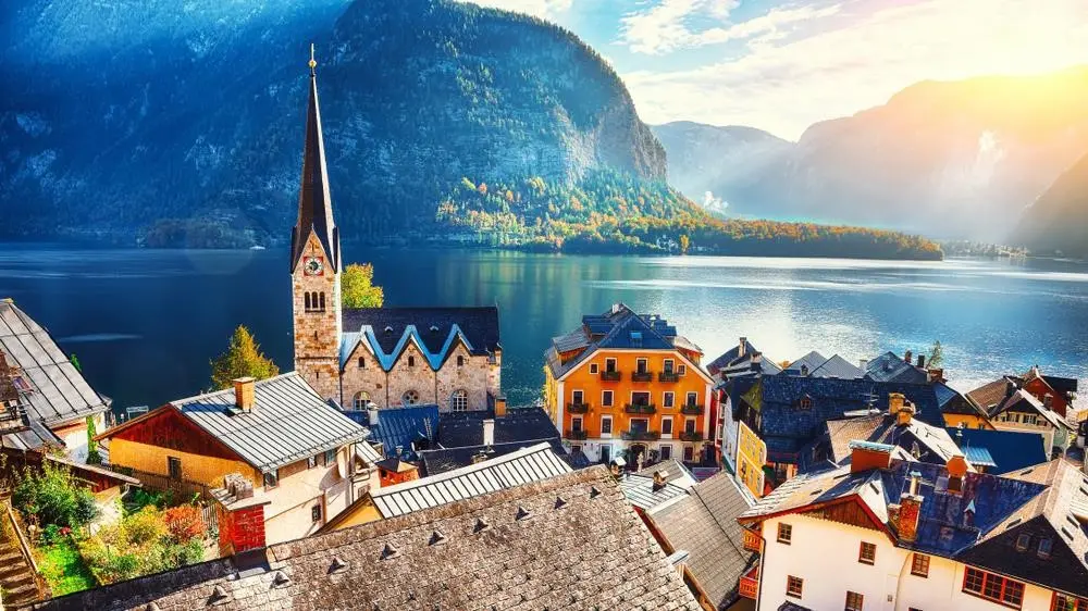 Hallstatt, Áo in October