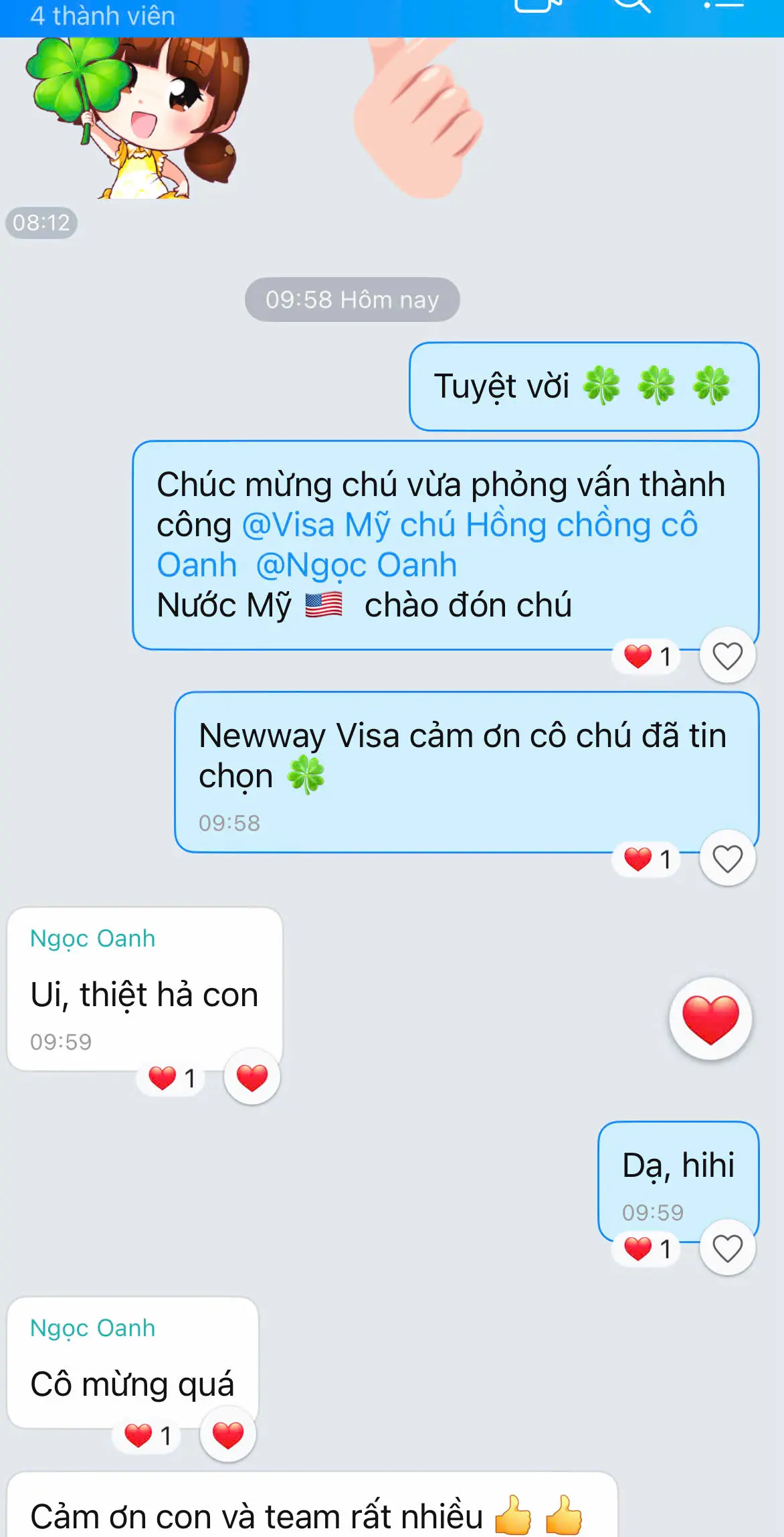 Xin Visa Mỹ - Chị Ngọc Oanh