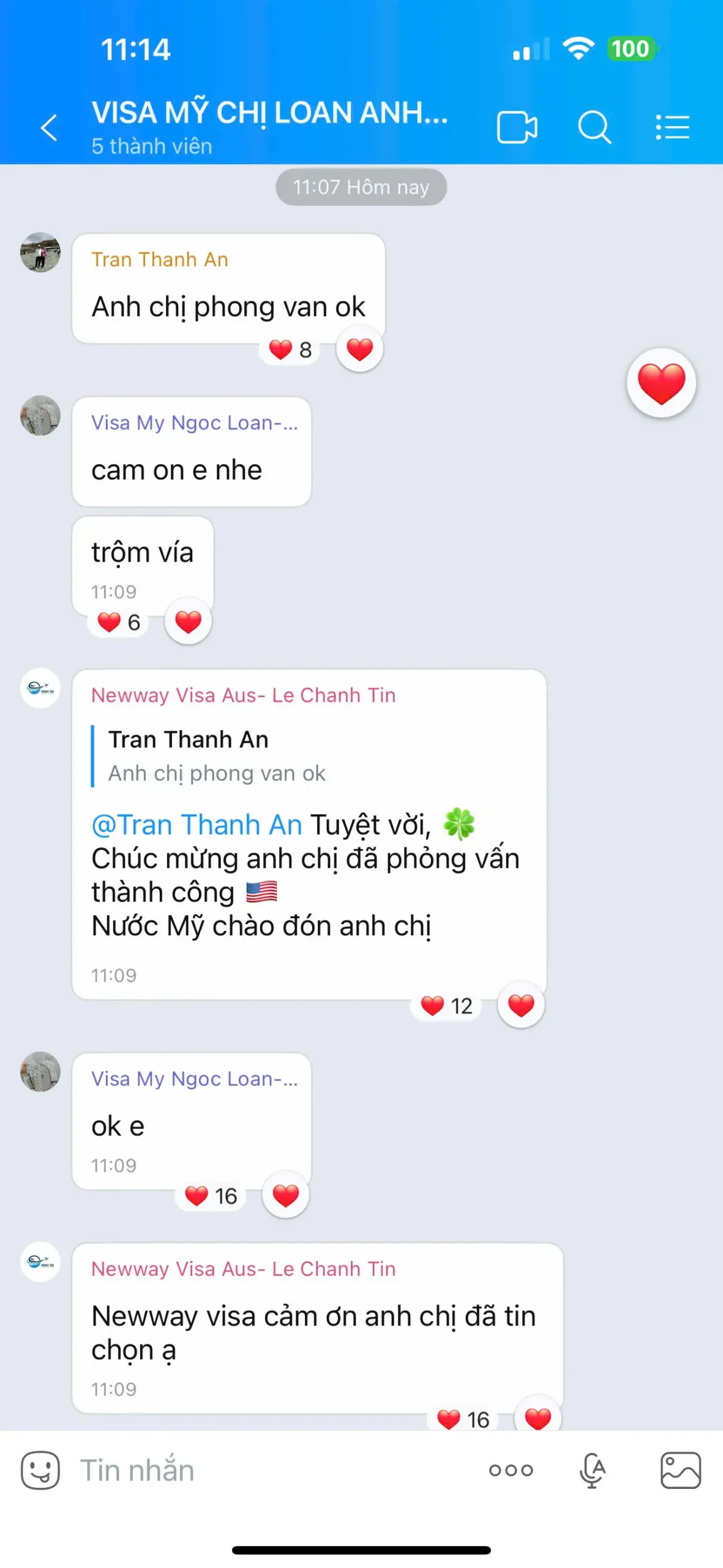 Xin Visa Mỹ - Chị Loan Anh