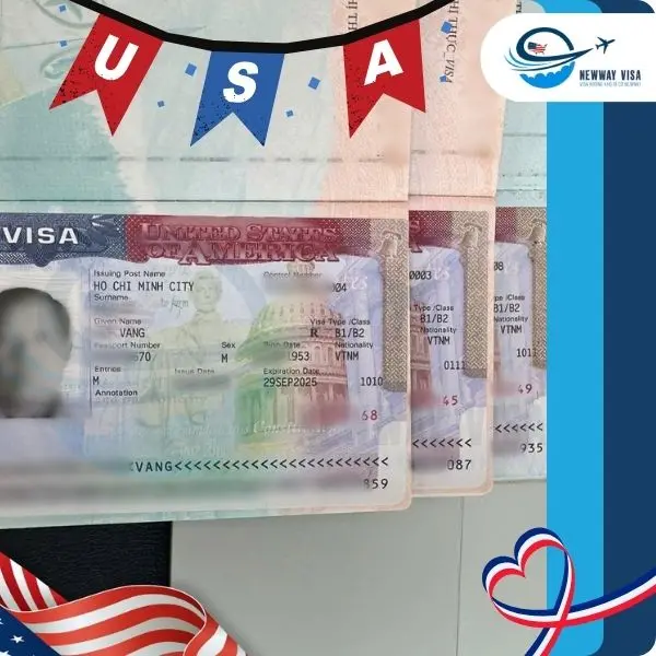 Visa Mỹ về tay khách hàng newway