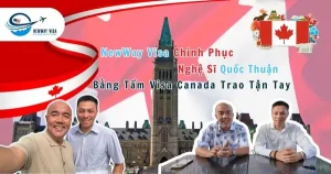 NewWay Visa Chinh Phục Nghệ Sĩ Quốc Thuận Với 1 Tấm Visa Canada Trao Tay