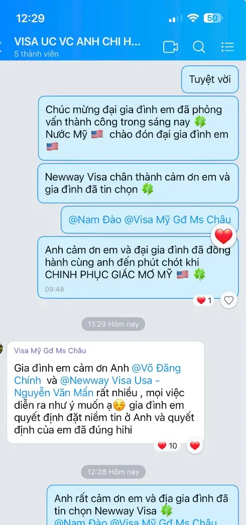 Xin Visa Mỹ - Gia đình Chị Châu 1