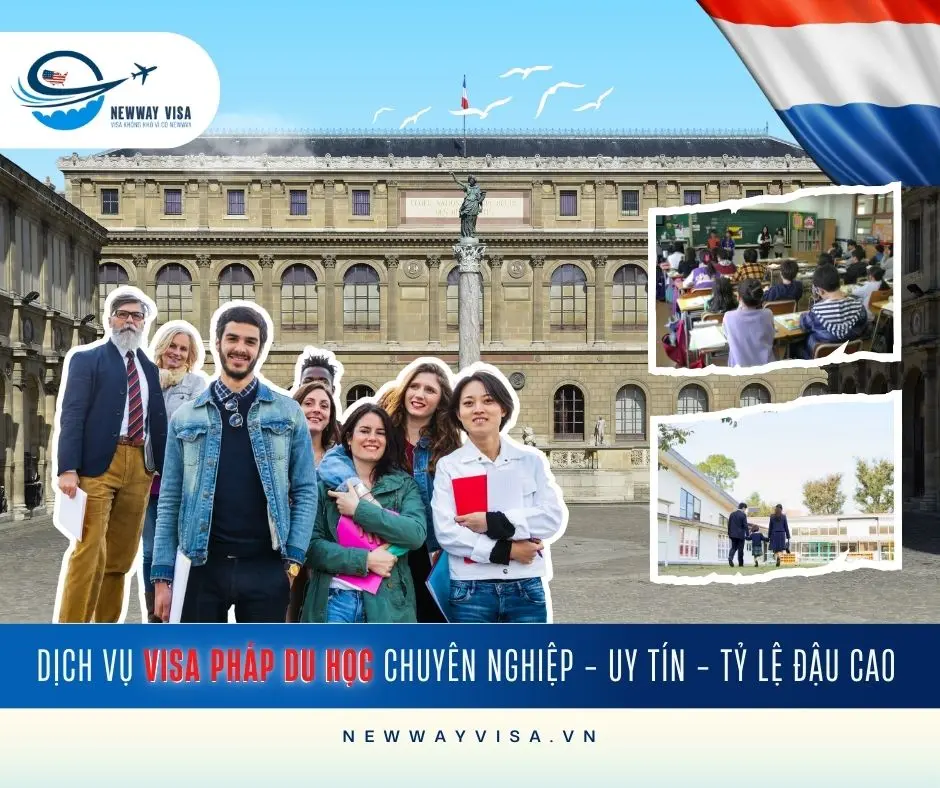 Dịch vụ xin visa Pháp du học chuyên nghiệp - uy tín - tỷ lệ đậu cao
