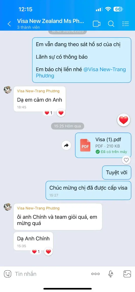 Visa New Zealand - Ms. Trang Phương