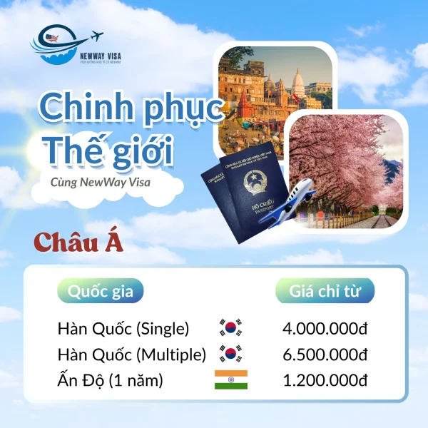 Chinh phục Visa Châu Á - Hàn Quốc