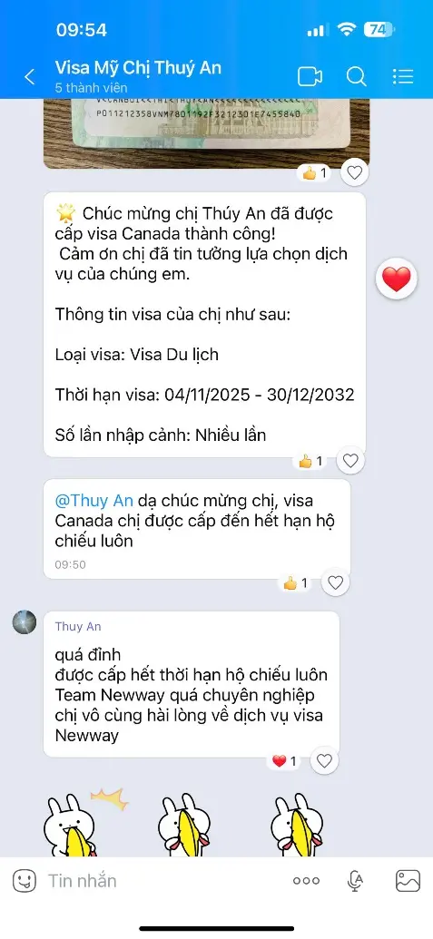 Visa Canada - Chị Thúy An