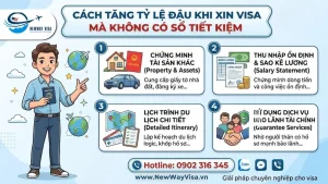 Cách Tăng Tỷ Lệ Đậu Khi Xin Visa Mà Không Có Sổ Tiết Kiệm
