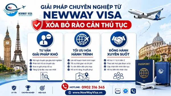 Giải pháp chuyên nghiệp từ NewWay Visa - Xóa bỏ rào cản thủ tục
