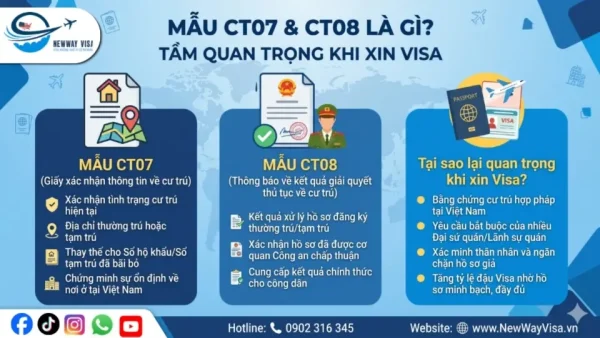 Mẫu CT07 và CT08 là gì? Tại sao lại quan trọng khi xin Visa?