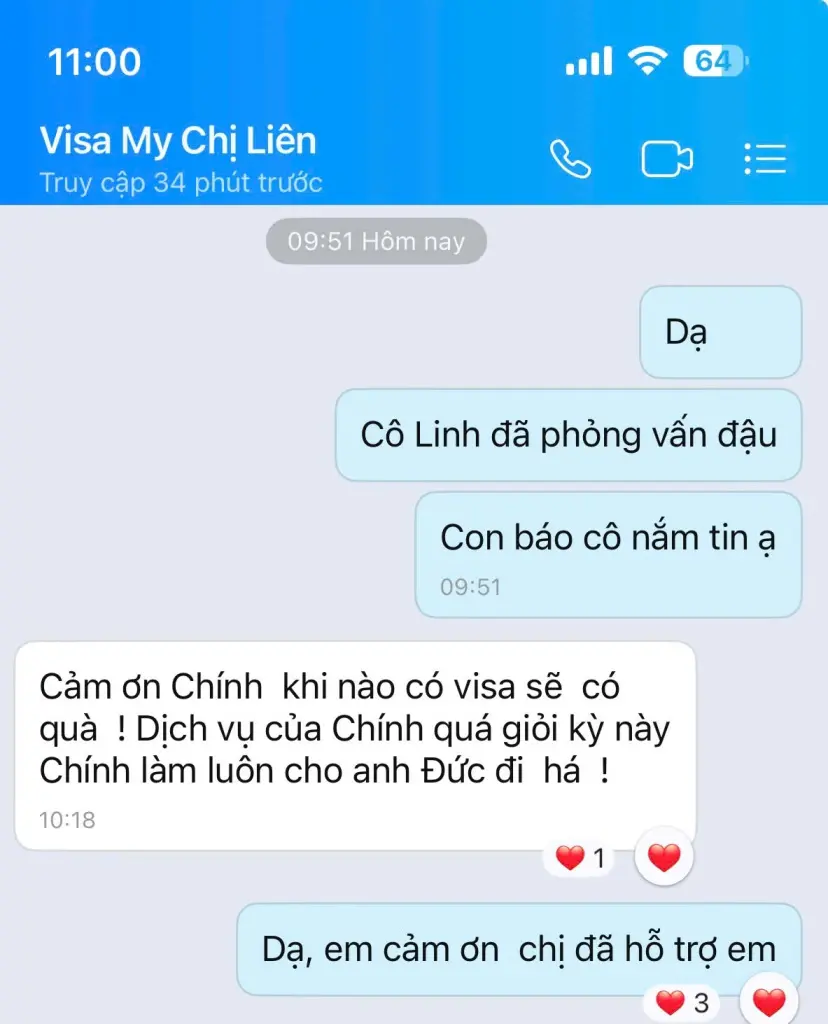Visa Canada - Chị Liên