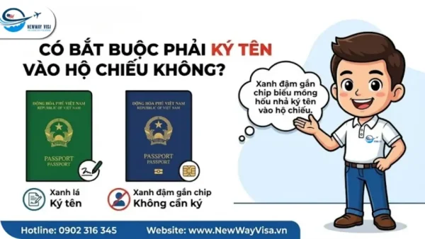 Có bắt buộc phải ký tên vào hộ chiếu không?