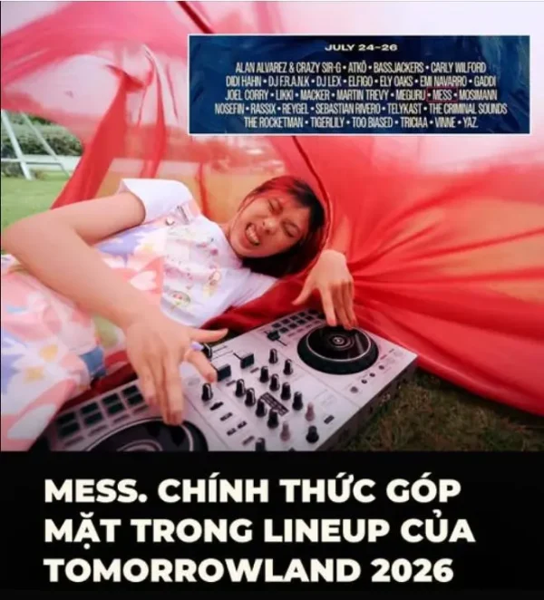 Đại nhạc hội điện tử hàng đầu thế giới Tomorrowland tại Bỉ.