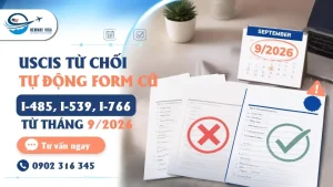 USCIS Từ Chối Tự Động Form Cũ