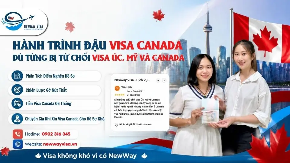 Hành Trình Đậu Visa Canada Dù Từng Bị Từ Chối Visa Úc, Mỹ Và Canada